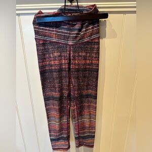 NIYAMA SOL Ladies Women’s Size Extra Small Orange & Black Striped Yoga L…